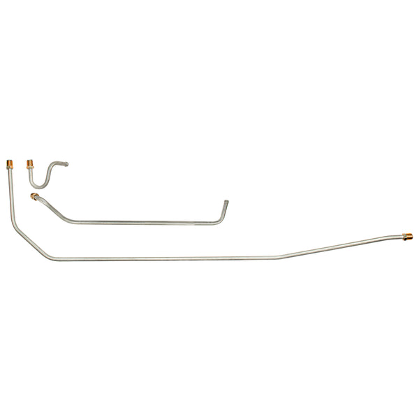 1963-64 Chrysler Newport New Yorker 300 Cross-Ram 4bbl 5/16" Pump to Carb Lines 3pc, Stainless