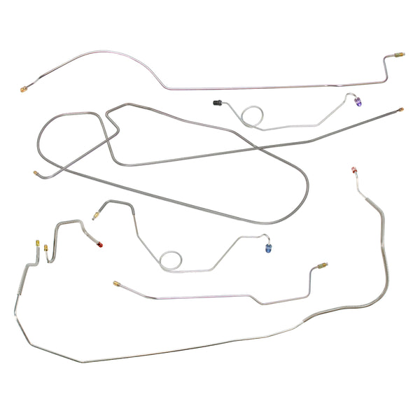 1967 Dodge Coronet Charger, 426CID "Hemi", Straight Right Front, Dana 60 Rear Axle, Manual Disc Brake Line Kit 7pc, Stainless