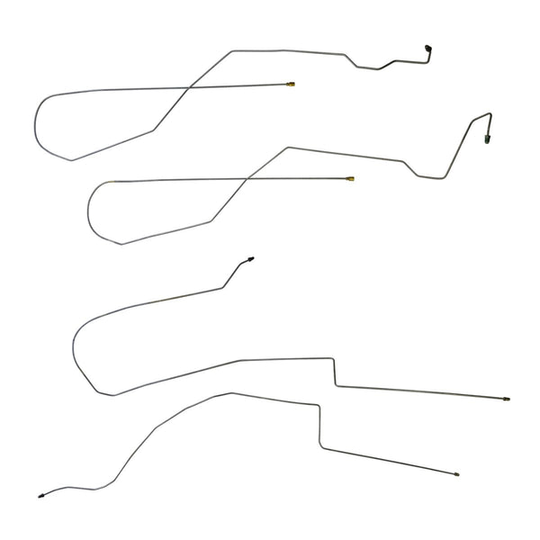 2006-07 Chrysler 300/Dodge Charger/Magnum Disc/Disc with ABS Intermediate Brake Line Kit, 6pc Stainless