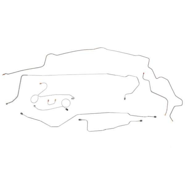 1971 Dodge E-Body 426CID "Hemi", Two Piece F to R, Dana 60 Rear Axle, Power Disc Brake Line Kit 9pc, Stainless