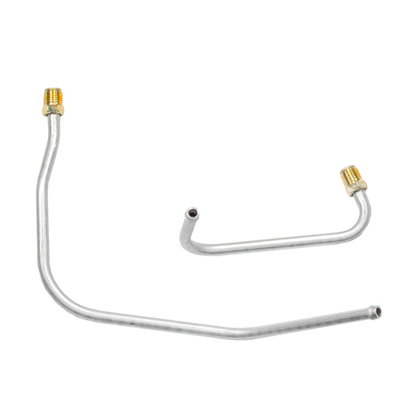 1970-72 Dodge Challenger 440CID 3-2bbl "Six-Pack" Lower 5/16" Pump to Carb Lines 2pc, Stainless