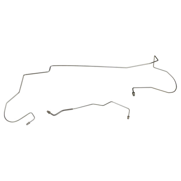 2002-04 Dodge Dakota 4x4 Four Wheel Disc Right & Left Front Brake Lines, 2pc, Stainless