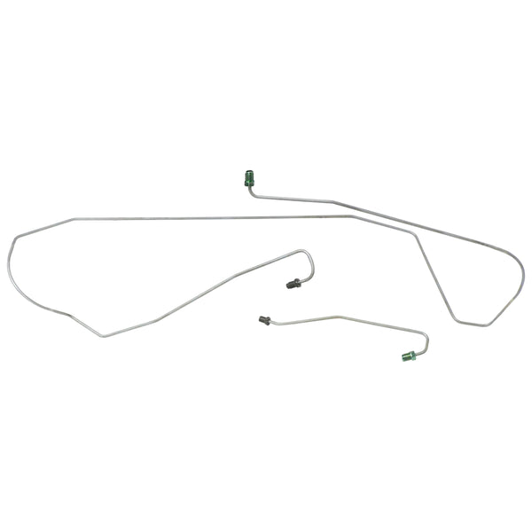 1997-02 Dodge Dakota 4WD Rear Drum ABS Right Front C/O & Left Front Brake Lines 2pc, Stainless