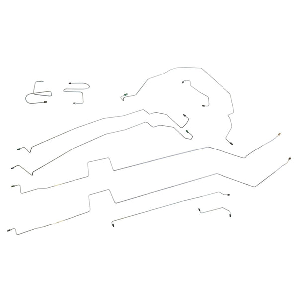 2007-09 Dodge Durango V6 4x4 4Wheel Disc w/ ABS & Traction Control Preformed Brake Line Kit 10pc Stainless