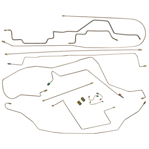 1994-97 Dodge Ram 2500 2wd & 4wd All Cab & Bed Sizes Rear ABS Dana 60 Or 70 Axle Complete Brake Line Kit, Stainless