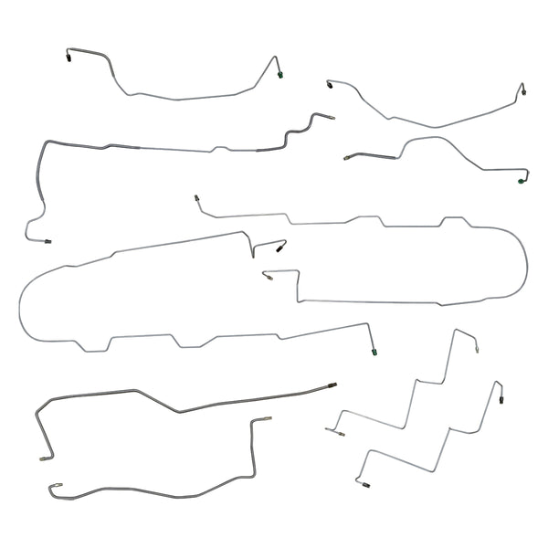 1996-00 Dodge-Plymouth Grand Caravan-Grand Voyager 119.3" WB Four-Wheel Disc w/ABS w/Load Valve Complete Brake Line Kit 11pc. Stainless