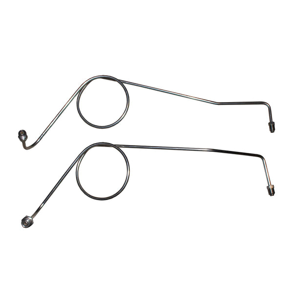 1968-75 Ford Bronco 3/16" M/C Brake Lines (w/Large Coils) 2pc, Stainless