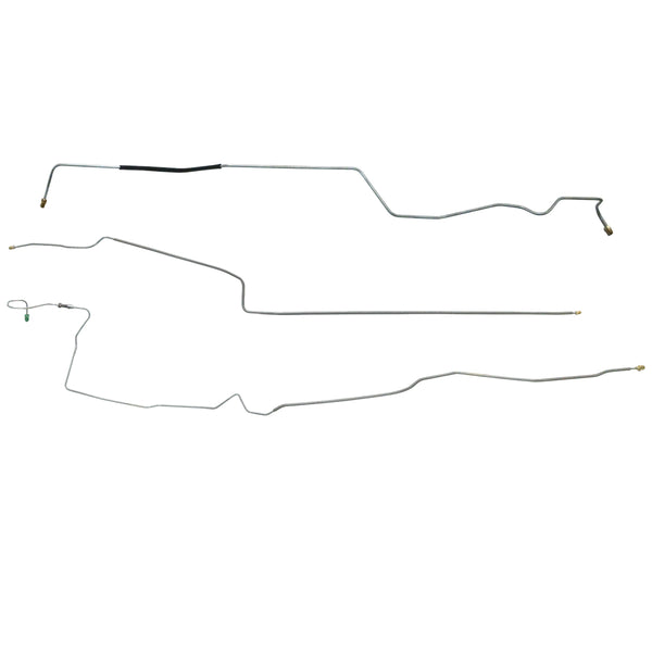 2002-10 Ford Explorer 4WD Four-Wheel Disc w/ABS Mid Chassis Brake Line Kit 3pc, Stainless