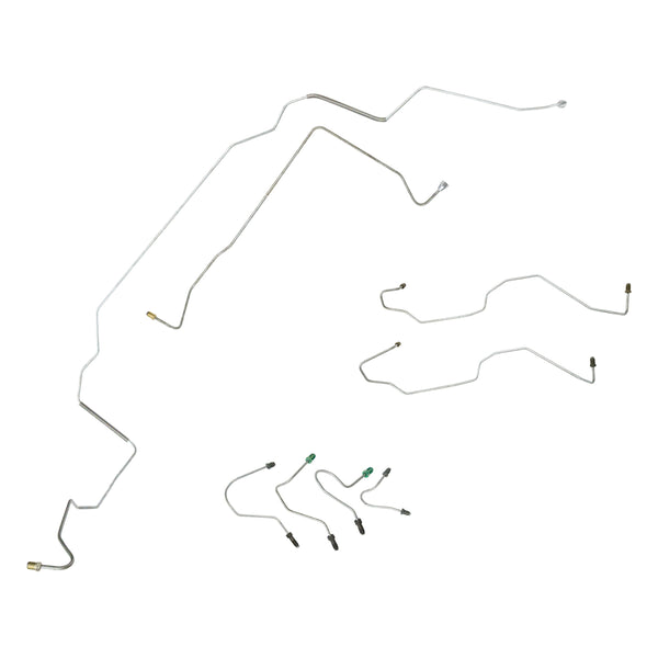 2006-10 Ford Explorer 4x4 Four Wheel ABS + Traction Control 4 Door, Front Brake Line Kit 6pc Stainless