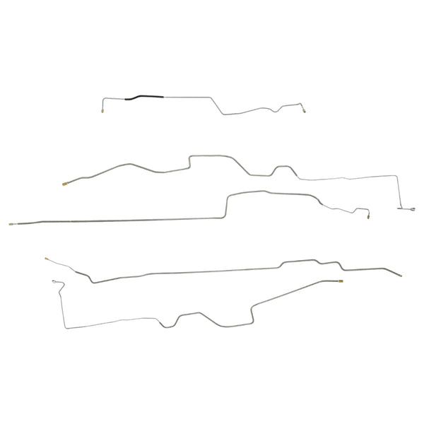 2006-10 Ford Explorer 4x4 Four Wheel ABS + Traction Control 4 Door, Mid to Rear Brake Line Kit 5pc Stainless