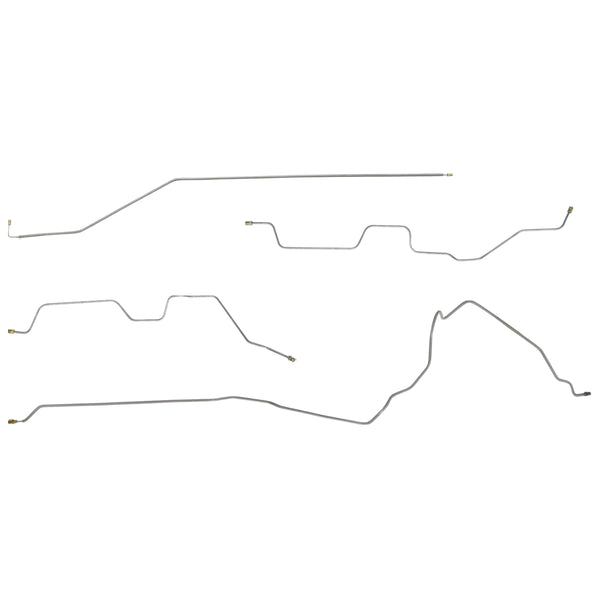 1991-1994 Ford Explorer 2 Door, 4x4 4Wheel ABS Disc/Drum Mid Chassis Brake Line Kit 4pc Stainless