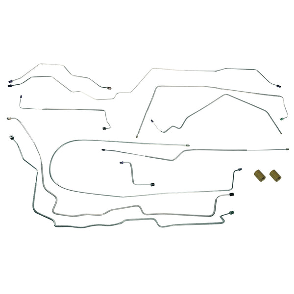 1992-00 Ford Econoline 150 Complete Brake Line Kit 8pc, Stainless