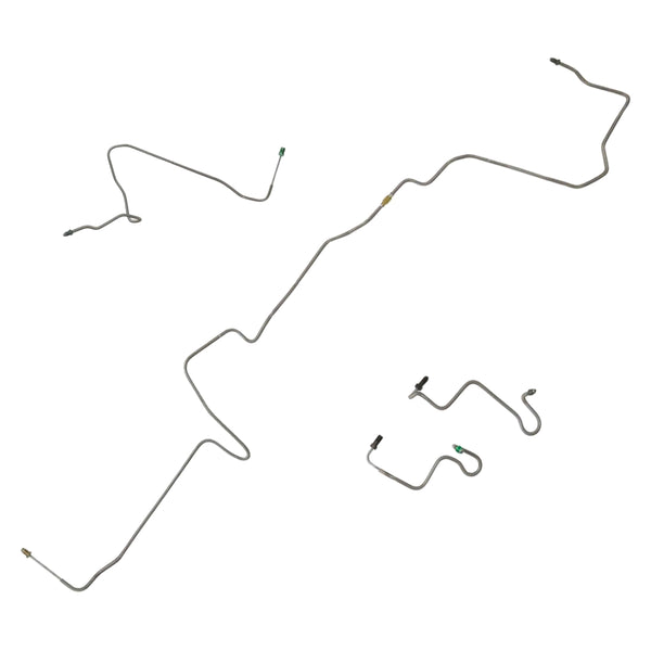 1995-97 Ford Explorer Two/Four-Door Four-Wheel Disc w/ABS Front Brake Line Kit 5pc, Stainless