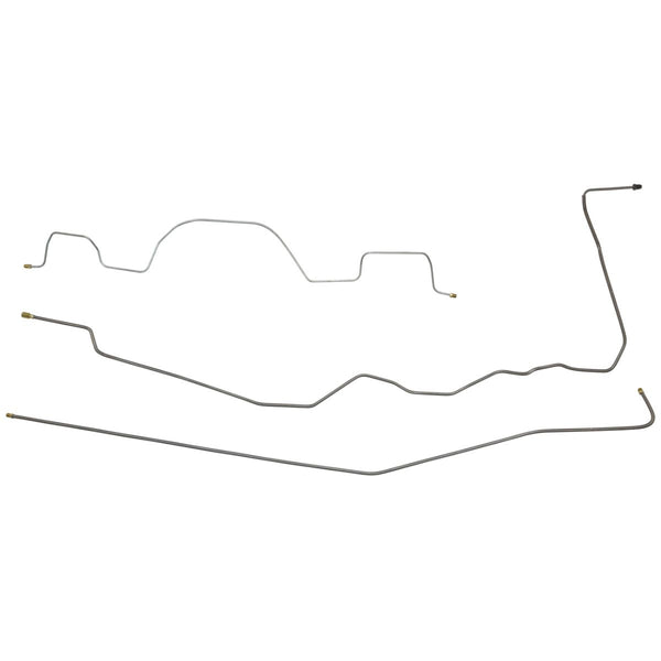 1995-97 Ford Explorer Two/Four-Door Four-Wheel Disc w/ABS Mid-Chassis Brake Line Kit 3pc, Stainless