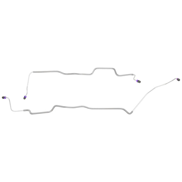 1972-76 Ford Torino 3/16" Rear Axle Brake Lines 2pc, Stainless