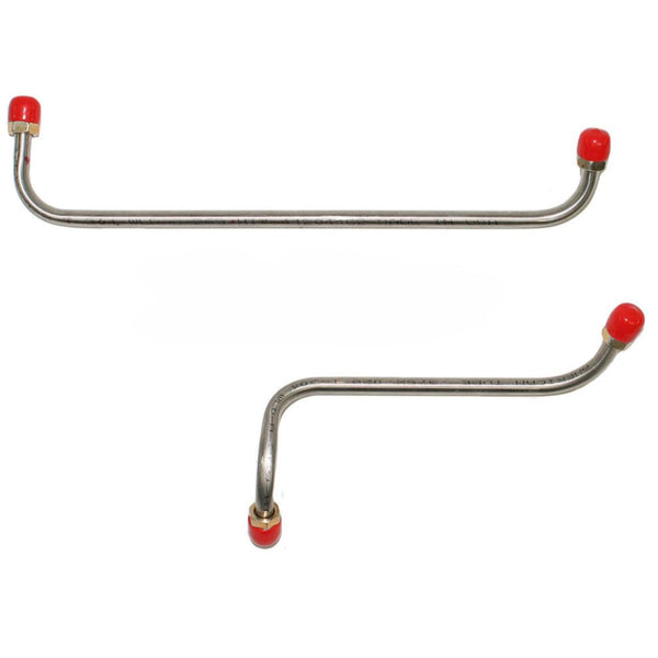 1963 Ford Galaxie 427CID Dual-Quad Pump to Carb Lines 2pc, Stainless