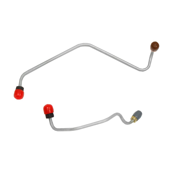 1967 Ford Mustang Right Front Below Steering Column Power Disc Brake Line Kit 8pc Stainless