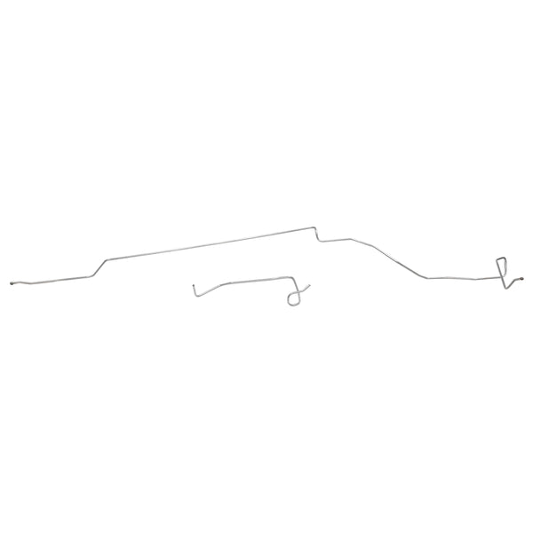 1971-73 Ford Mustang V8 Tank to Pump 3/8" Main Fuel Lines 2pc, Stainless