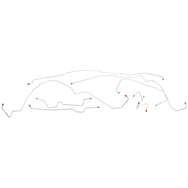 2003-04 Ford Ranger 2WD Ext. Cab Shortbed Four-Wheel ABS Brake Line Kit, Stainless