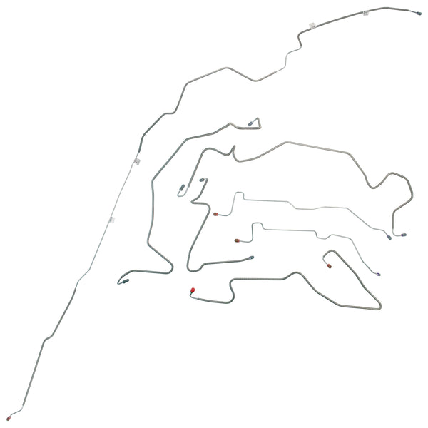 1989 Ford Ranger 4wd Power Disc Brake Line Kit Longbed, Standard Cab, ABS, Stainless