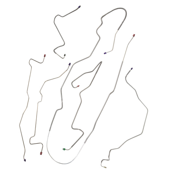 1990 Ford Ranger 2WD Ext. Cab Shortbed Power Disc Brake Line Kit, Stainless