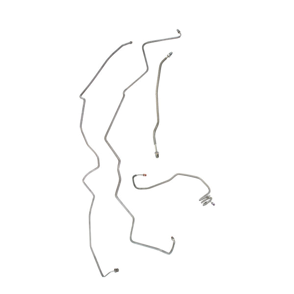 1998-01 Ford Ranger 2WD Rear ABS Rear Drum Front Brake Line Kit 4pc, Stainless