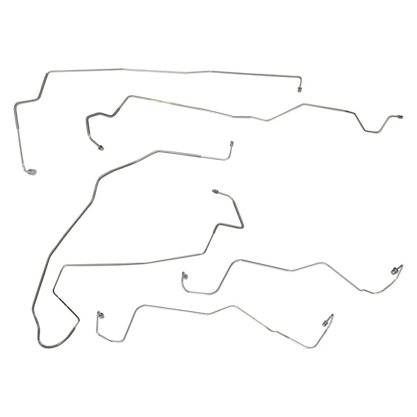 1999-03 Ford F250 F350 F450 F550 Excursion 4wd & 2wd Four-Wheel ABS with "B" Marking Front Brake Line Kit 6pc, Stainless