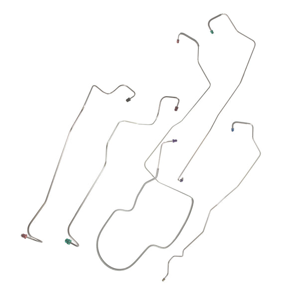 1999-03 Ford F250 F350 F450 F550 Excursion 4wd & 2wd Four-Wheel ABS with "H", "K", or "O" Marking Front Brake Line Kit 5pc, Stainless