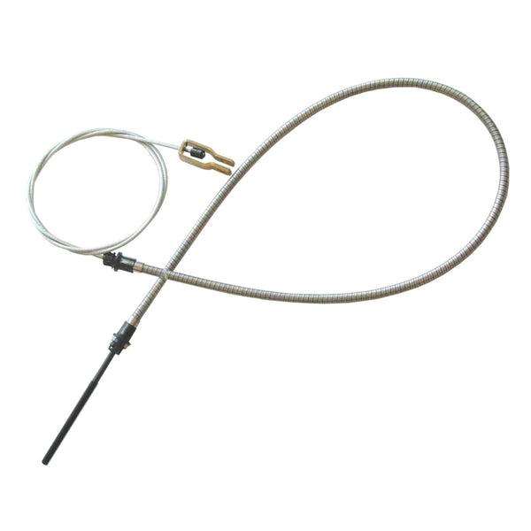 1970-74 Plymouth Cuda Front Parking Brake Cable, For Cars Without Intermediate Cable, Stainless