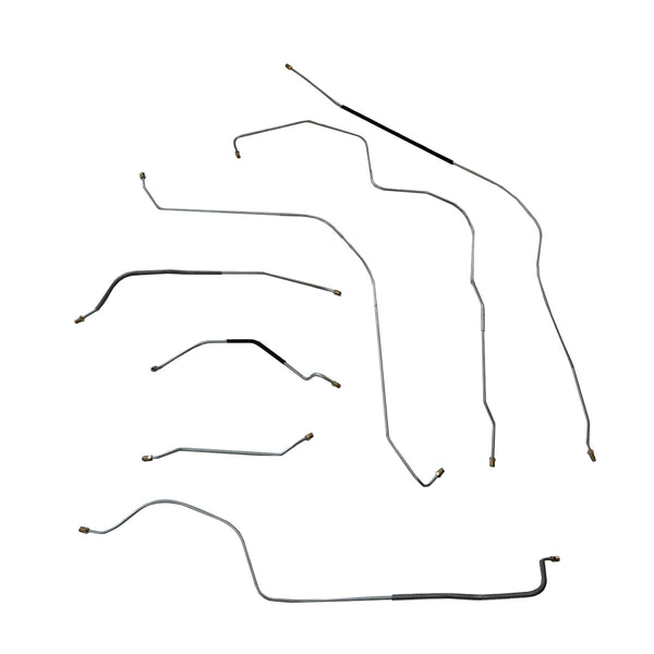 1956 Ford Thunderbird Manual Drum Brake Line Kit 7pc, Stainless
