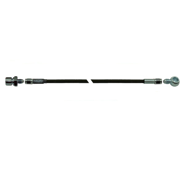 13" Stainless Braided Hose With 3/8-24" Female To 7/16 Banjo