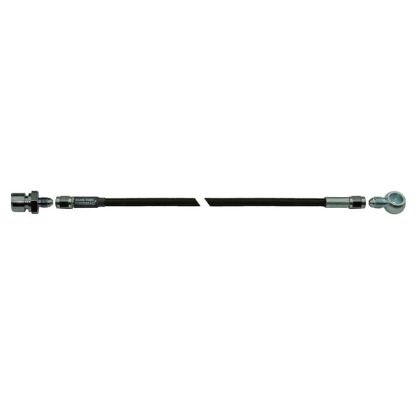 13" Stainless Braided Hose Black Housing With 3/8-24" Female To 10mm Banjo