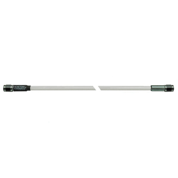 12" Stainless Braided Hose -3AN Female Both Ends Clear Cover 1pc