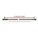 19" Stainless Braided Hose -3AN Female Both Ends, 1pc