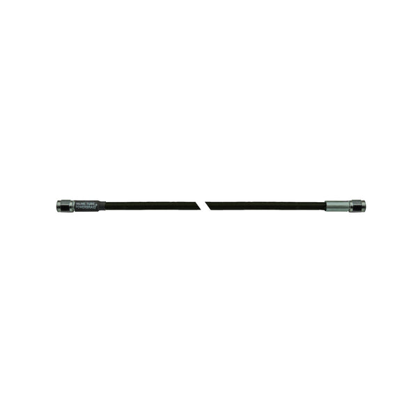 21" Stainless Braided Flex Hose -3AN Female To -3AN Female Black Covering 1pc