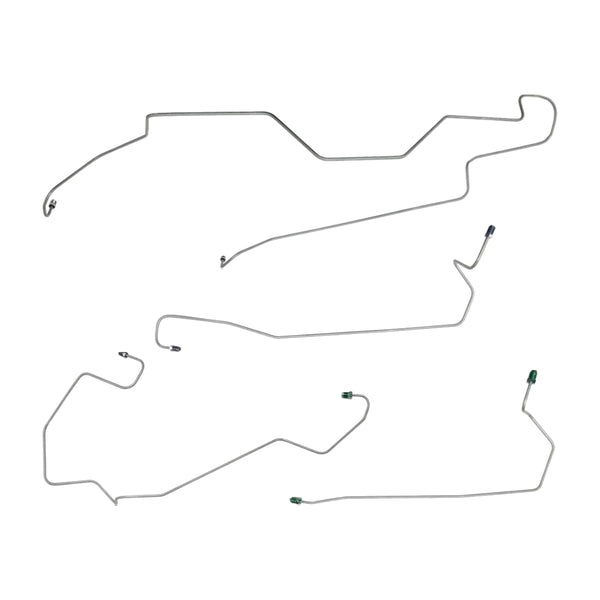 2005-10 Saturn Ion 103.2" WB Front Disc/Rear Drum w/o ABS Front Brake Line Kit 4pc, OE Steel