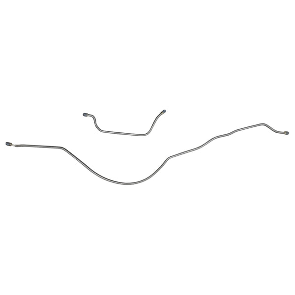 1988-90 Jeep Cherokee XJ (Mid-Size) Power Disc 3/16" Rear Axle Brake Lines 2pc, Stainless