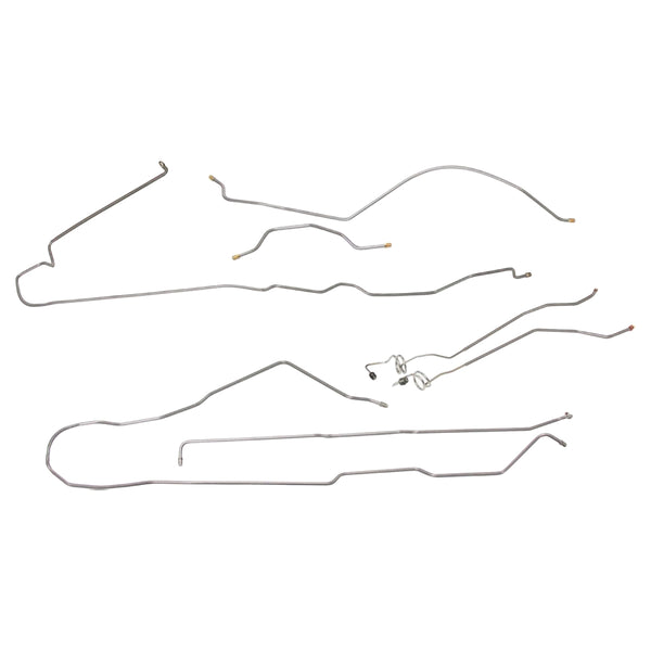 1991-94 Jeep Cherokee XJ (Mid-Size) Power Disc Complete Brake Line Kit 7pc, Stainless