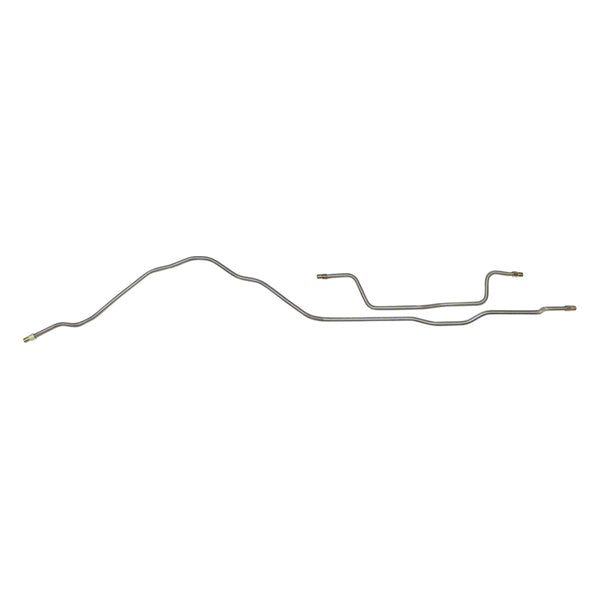 1991-94 Jeep Cherokee XJ Mid-Size 3/16" Rear Axle Brake Lines 2pc, Stainless