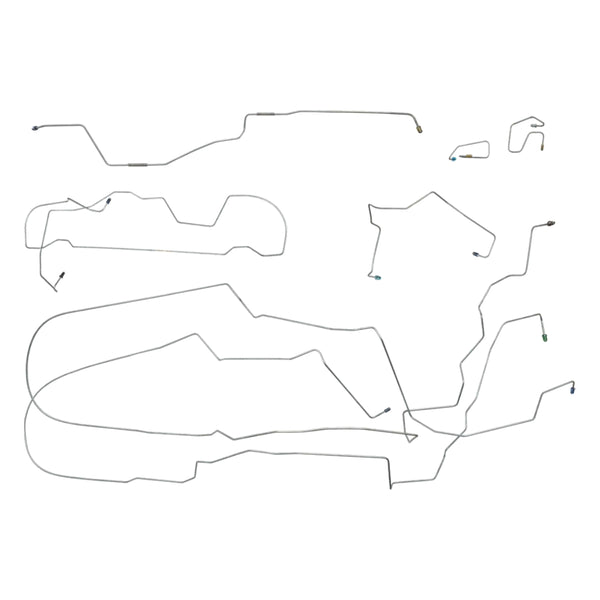 2006-07 Jeep Liberty 4WD 4x4 w/ABS & T-Control Complete Brake Line Kit 7pc, Stainless