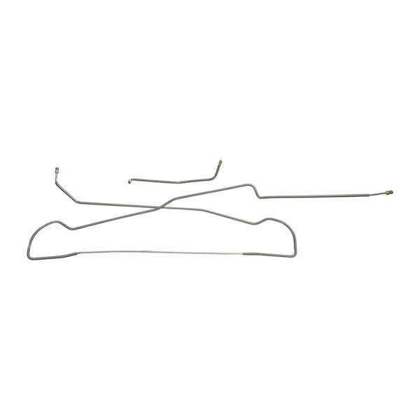 1974-91 Jeep Cherokee Wagoneer 1974-85 Jeep J10 Truck, Right & Left Front Brake Lines, 2pc Stainless Steel