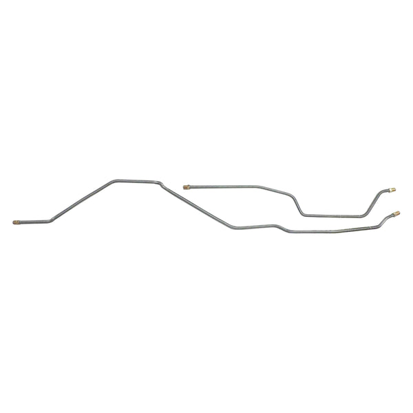 1976-79 Jeep J20, Dana44 Rear Axle Brake Lines, 2pc Stainless