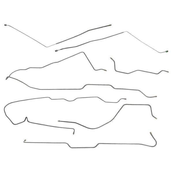 1978 Jeep CJ-7 Complete Power Disc Brake Kit Quadra Track Axle, Automatic Transmission 7pc Stainless