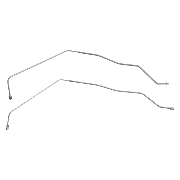 Late 1977-82 Jeep CJ5 6 & 7 1981-82 CJ8 3/16", 1/4" Power M/C Brake Lines 2pc, Stainless Steel