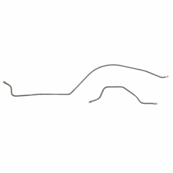 1976-82 Jeep CJ-5, 1976-81 CJ-7, Narrow Axle, 3/16" Rear Axle Brake Lines 2pc, Stainless