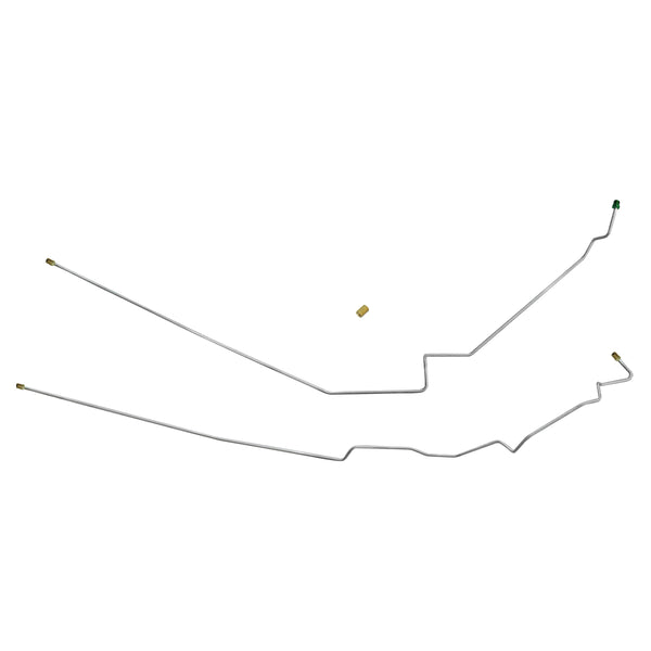 1987-95 Jeep Wrangler YJ 3/16" F To R Brake Line 2pc, Stainless