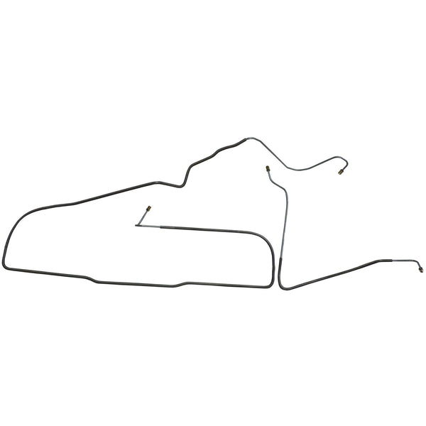 1987-95 Jeep Wrangler YJ 3/16" Right & Left Front Power Brake Lines 3pc, Stainless