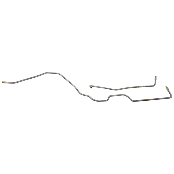 1993-98 Jeep Grand Cherokee ZJ Four-Wheel Disc 3/16" Rear Axle Brake Lines 2pc, Stainless