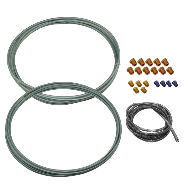DIY Brake Plumbing Kit For 1999-2007 Chevrolet GMC Trucks With Tube And Hardware OE Steel