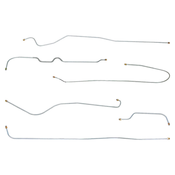 1965 Mercury Marauder/Monterey/Montclair/Park Lane/123" WB Power Drum Brake Line Kit 6pc, Stainless